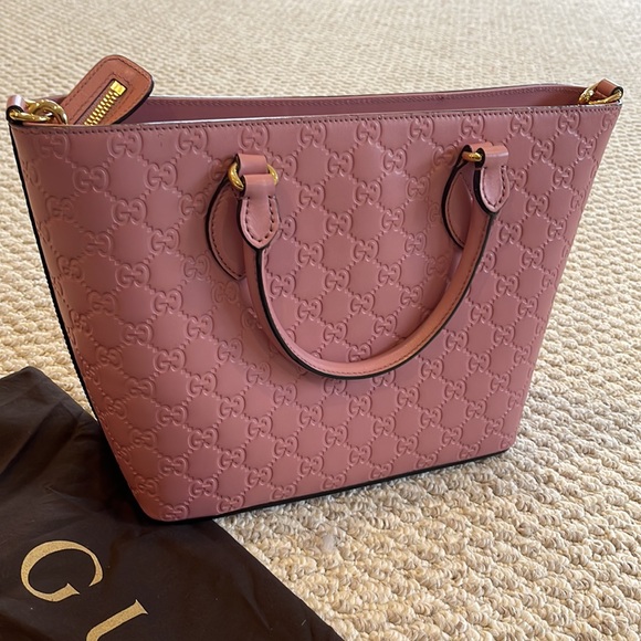Gucci hand bag, cross body bag pink. - Picture 3 of 4